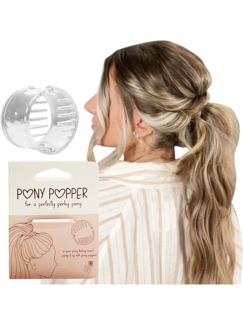 Voluminous High Ponytail Clip - Versatile Hair Accessory for All Types & Lengths